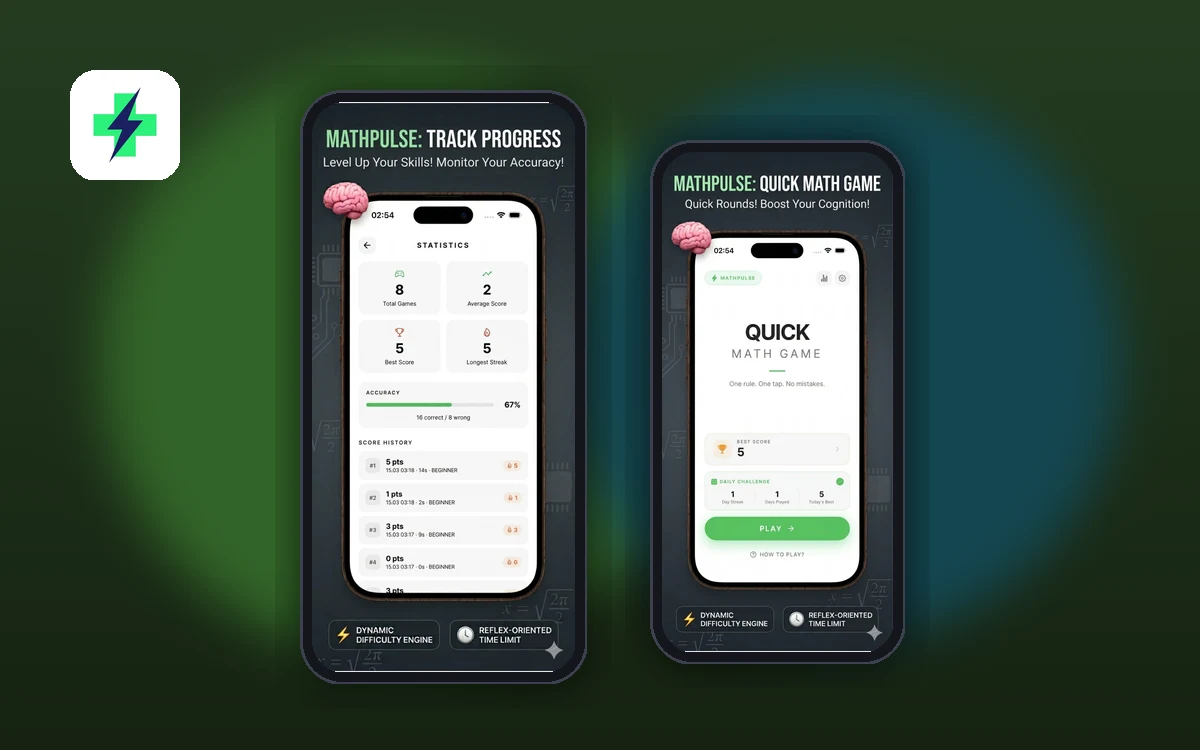 MathPulse — Hızlı Matematik Refleks Oyunu
